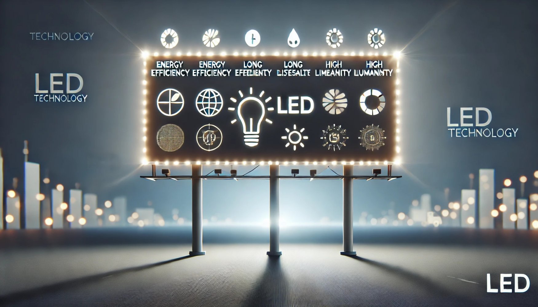 Преимущества LED-технологий в рекламе: Энергоэффективность, долговечность и яркость