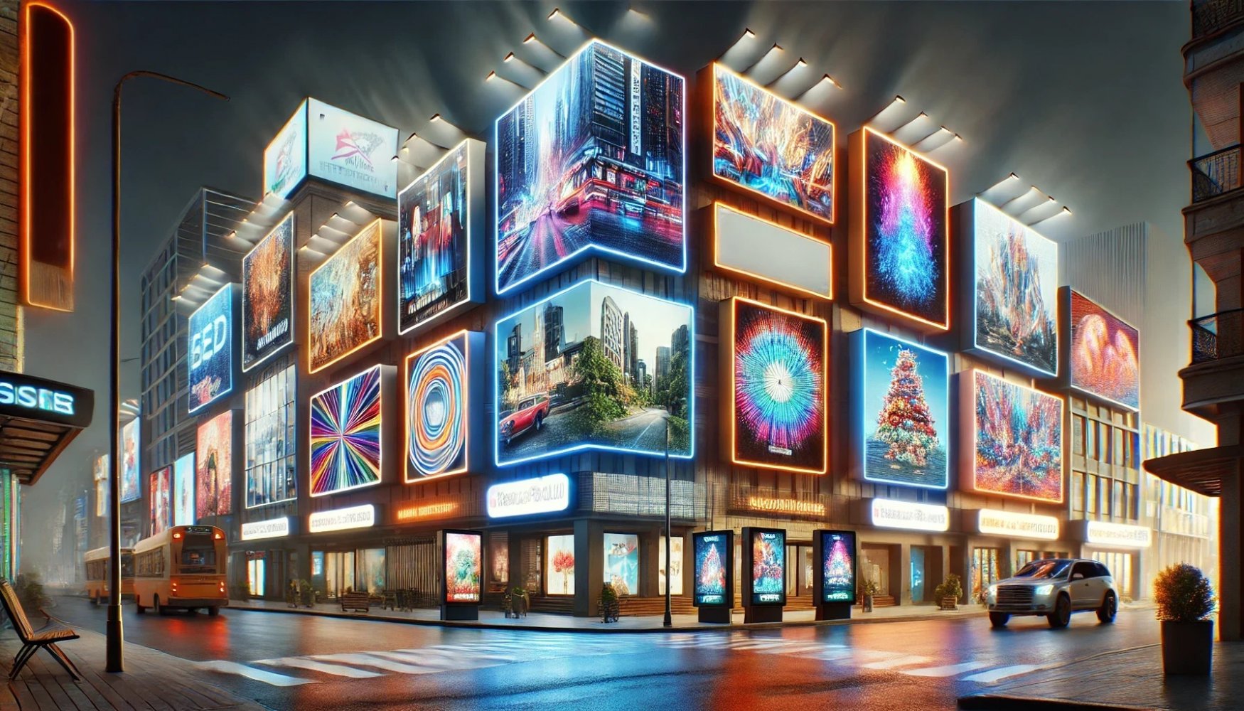 Современные технологии для рекламных вывесок: LED-подсветка, анимация и голография